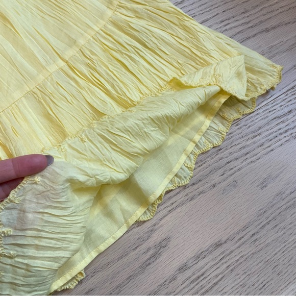 Wilfred Tiered Babydoll Sidonie Dress, Buttercup Yellow, Mini, Summer, Women's S - Picture 10 of 12